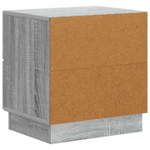 Нощен шкаф с чекмедже 2 pcs Сива сонома 43 x 34,5 x 44,5 см