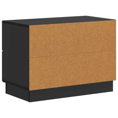 Нощен шкаф Черно 62 x 34,5 x 44,5 см Инженерна дървесина