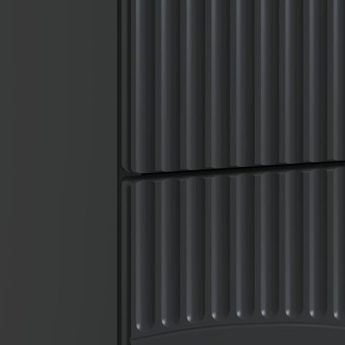 Нощен шкаф Черно 62 x 34,5 x 44,5 см Инженерна дървесина