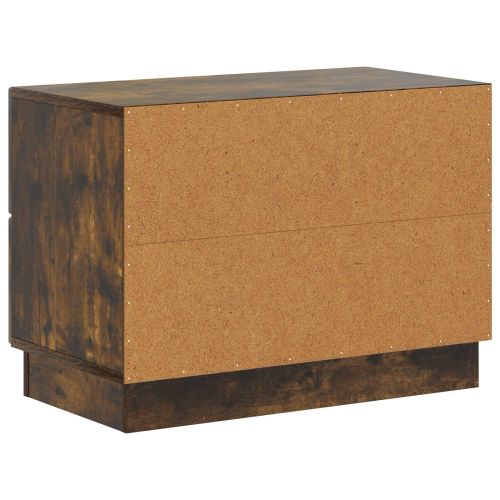 Нощен шкаф Опушен дъб 62 x 34,5 x 44,5 см Инженерна дървесина