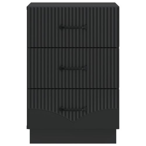 Нощен шкаф Черно 43 x 41 x 63,5 см Инженерна дървесина