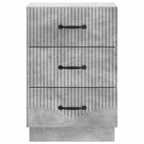 Нощен шкаф Бетонно сиво 43 x 41 x 63,5 см Инженерна дървесина