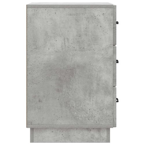 Нощен шкаф Бетонно сиво 43 x 41 x 63,5 см Инженерна дървесина