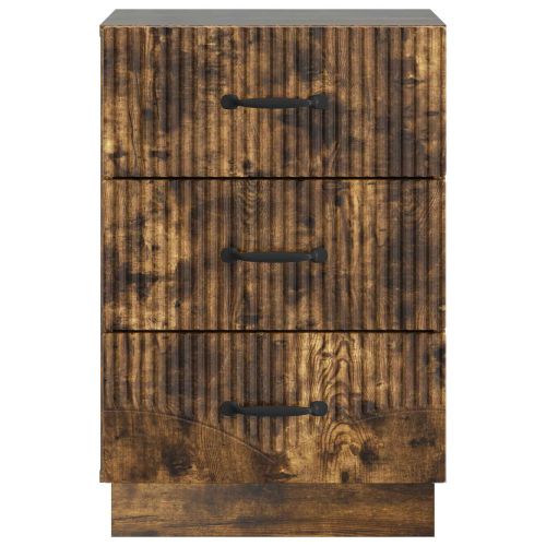 Нощен шкаф Опушен дъб 43 x 41 x 63,5 см Инженерна дървесина