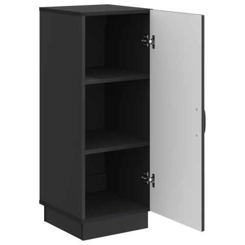 Служебен шкаф Черно 33 x 34,5 x 87 см Инженерна дървесина