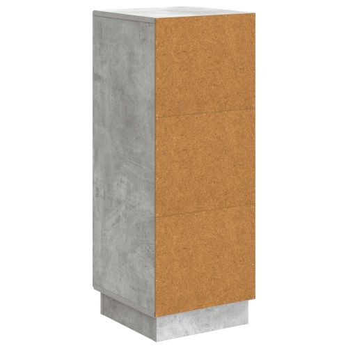 Служебен шкаф Бетонно сиво 33 x 34,5 x 87 см