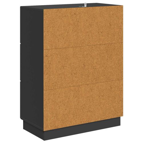 Чекмеджетен шкаф Черно 66 x 34,5 x 87 см Инженерна дървесина
