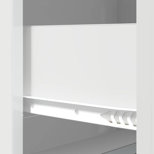 Чекмеджетен шкаф Бял гланц 66 x 34,5 x 87 см