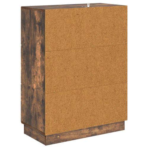 Чекмеджетен шкаф Опушен дъб 66 x 34,5 x 87 см