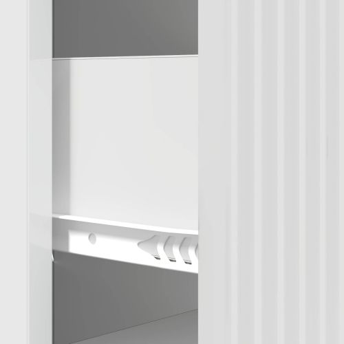 Чекмеджетен шкаф Бял гланц 33 x 34,5 x 87 см