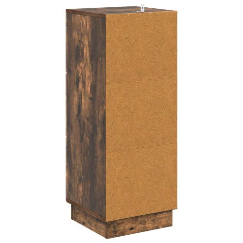 Чекмеджетен шкаф Опушен дъб 33 x 34,5 x 87 см