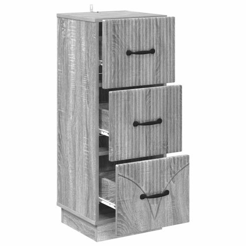 Чекмеджетен шкаф Сива сонома 33 x 34,5 x 87 см