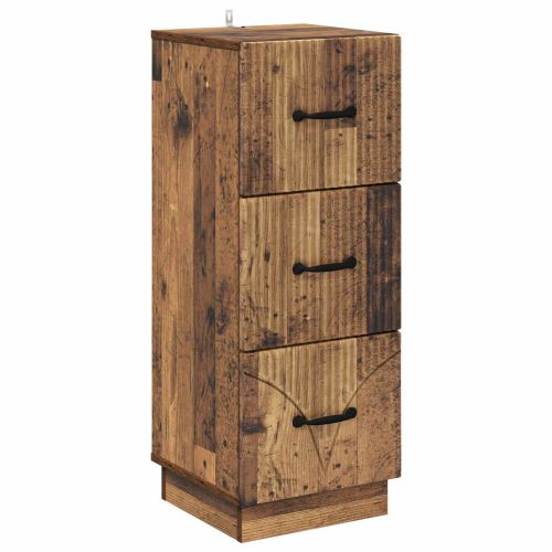 Чекмеджетен шкаф Старо дърво 33 x 34,5 x 87 см