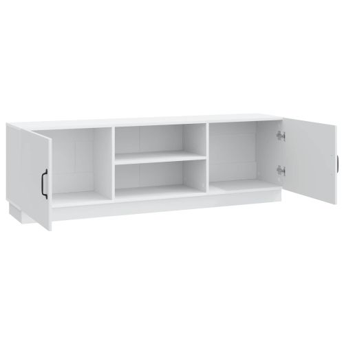 ТВ шкаф Бяло 150 x 31 x 47 см Инженерна дървесина