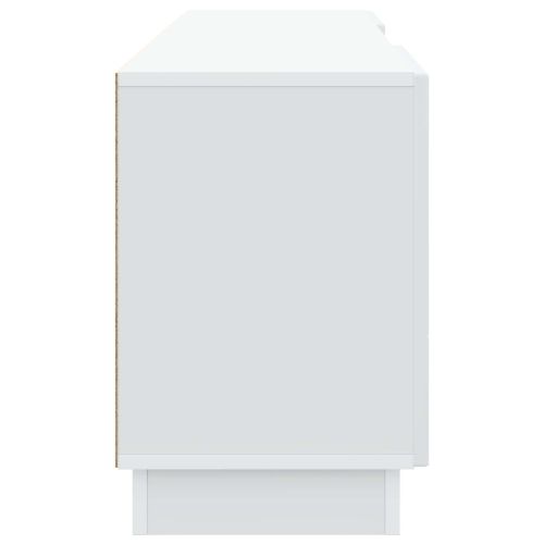 ТВ шкаф Бяло 150 x 31 x 47 см Инженерна дървесина