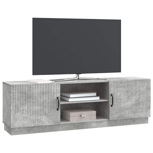 ТВ шкаф Бетонно сиво 150 x 31 x 47 см Инженерна дървесина