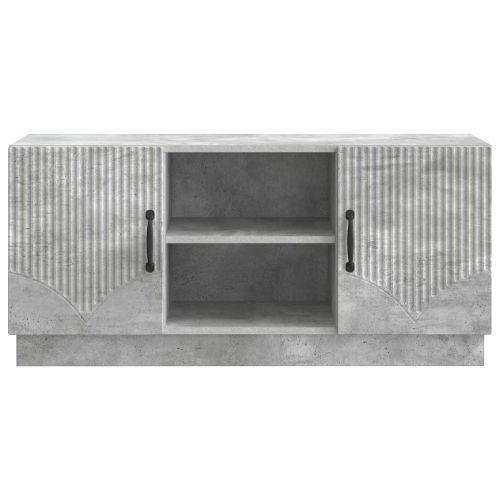 ТВ шкаф Бетонно сиво 102 x 34,5 x 47 см Инженерна дървесина