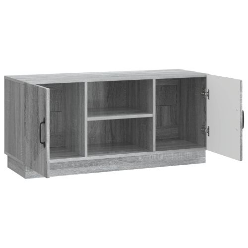 ТВ шкаф Сива сонома 102 x 34,5 x 47 см Инженерна дървесина