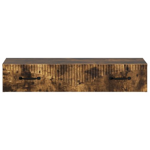 Стенен страничен масичка Опушен дъб 87,5 x 34,5 x 17 см