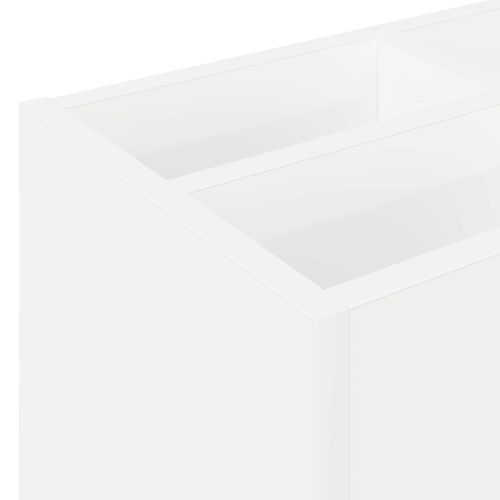 Стойка за чадър Бяло 65 x 24 x 50 см Инженерно дърво
