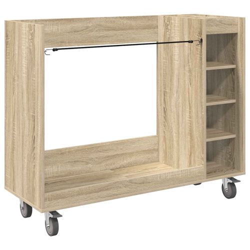 Голф шкаф с колело Едноцветен Сонома дъб 120 x 45 x 98 см