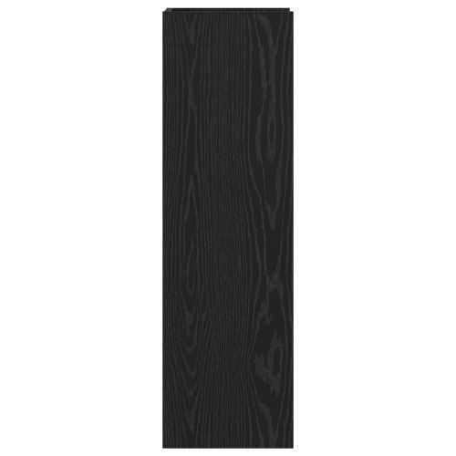 Стойка за растения с рафт 2 pcs Черен Дъб 30 x 30 x 100 см
