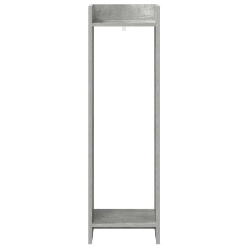 Стойка за растения с рафт 2 pcs Бетонно Сиво 30 x 30 x 100 см