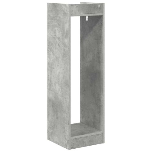 Стойка за растения с рафт 2 pcs Бетонно Сиво 30 x 30 x 100 см