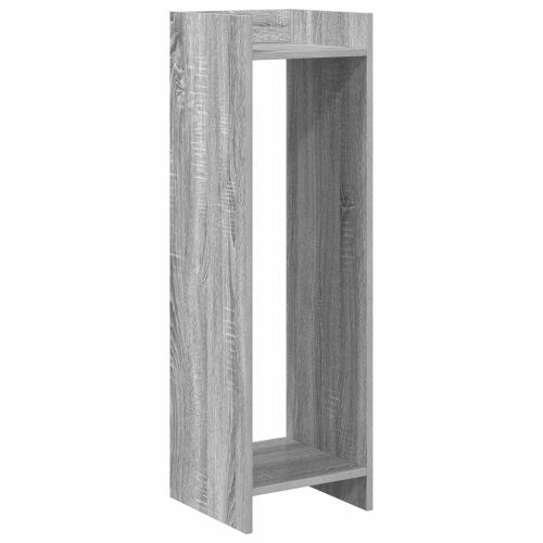Стойка за растения с рафт Сиво Сонома 30 x 30 x 100 см