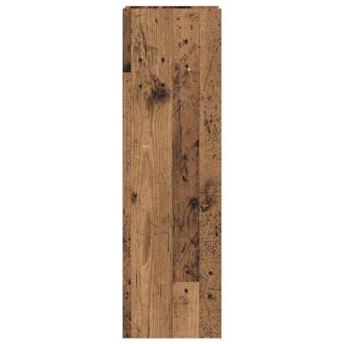Стойка за растения с рафт 2 pcs Старо дърво 30 x 30 x 100 см