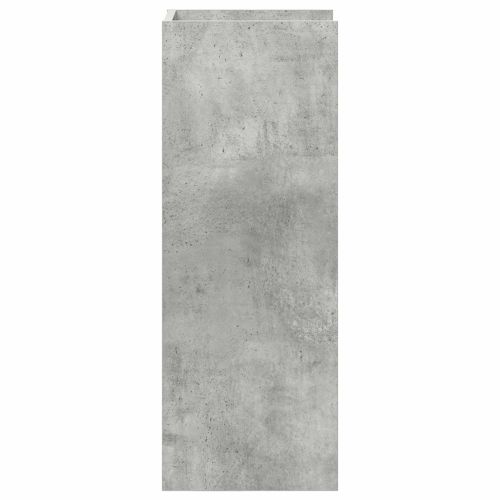 Стойка за растения с рафт 2 pcs Бетонно Сиво 30 x 30 x 80 cm