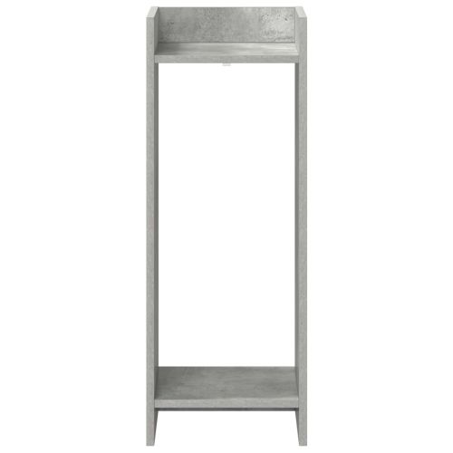 Стойка за растения с рафт 2 pcs Бетонно Сиво 30 x 30 x 80 cm