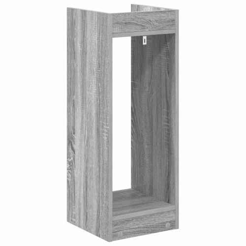 Стойка за растения с рафт 2 pcs Сиво Сонома 30 x 30 x 80 cm