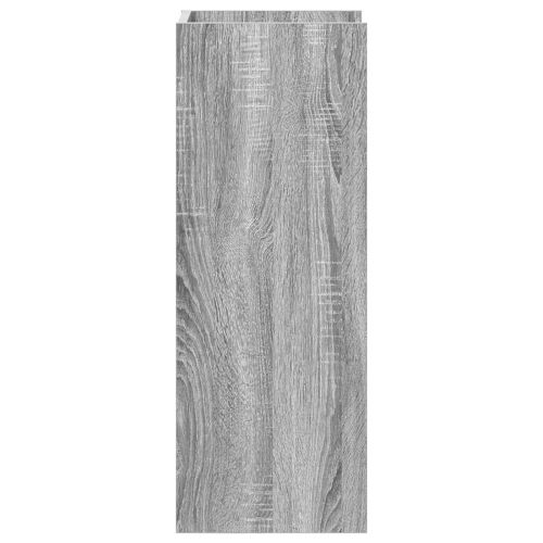 Стойка за растения с рафт 2 pcs Сиво Сонома 30 x 30 x 80 cm