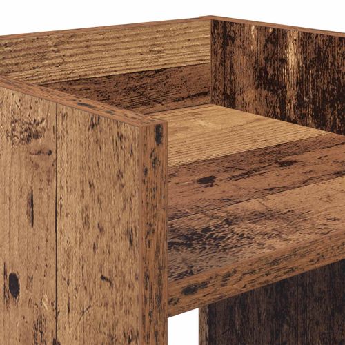 Стойка за растения с рафт Старо дърво 30 x 30 x 80 cm