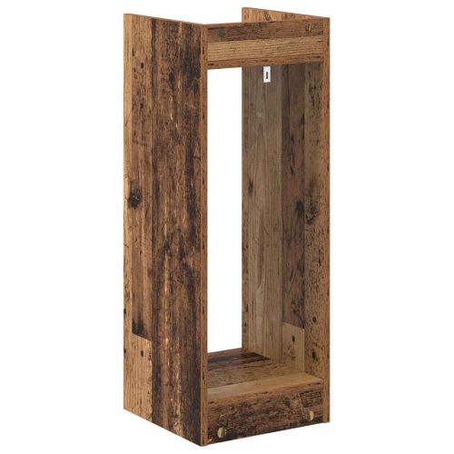 Стойка за растения с рафт 2 pcs Старо дърво 30 x 30 x 80 cm