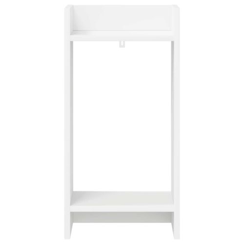 Стойка за растения с рафт 2 pcs Бял 30 x 30 x 60 cm