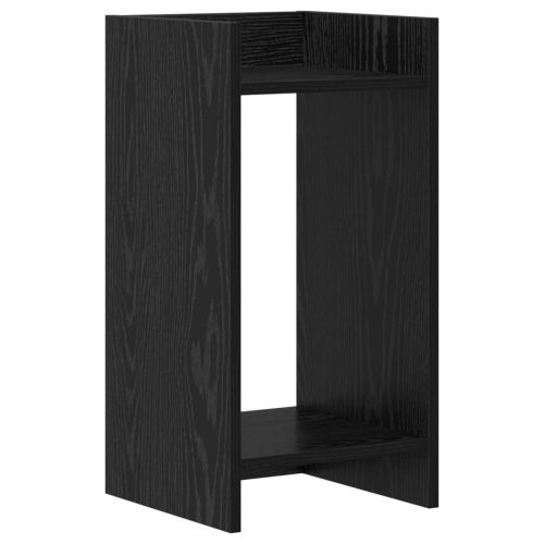 Стойка за растения с рафт Черен Дъб 30 x 30 x 60 cm