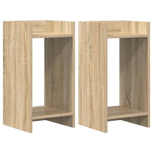 Стойка за растения с рафт 2 pcs Сонома дъб 30 x 30 x 60 cm