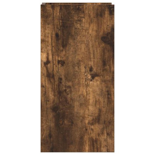 Стойка за растения с рафт 2 pcs Пушена Дъб 30 x 30 x 60 cm