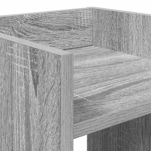 Стойка за растения с рафт 2 pcs Сиво Сонома 30 x 30 x 60 cm