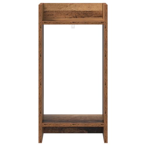 Стойка за растения с рафт 2 pcs Старо дърво 30 x 30 x 60 cm