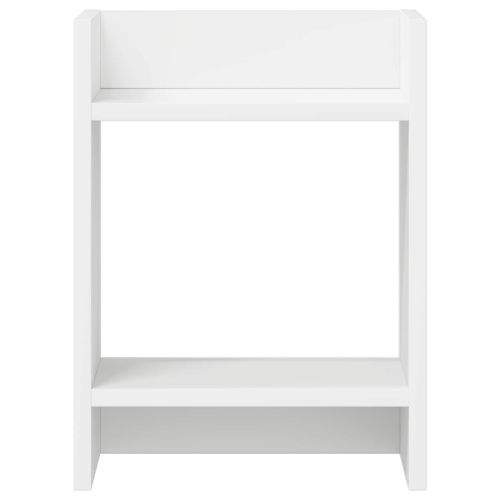 Стойка за растения с рафт 2 pcs Бял 30 x 30 x 40 cm