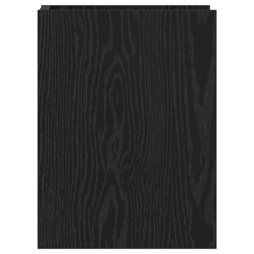 Стойка за растения с рафт 2 pcs Черен Дъб 30 x 30 x 40 cm