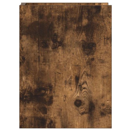 Стойка за растения с рафт 2 pcs Пушена Дъб 30 x 30 x 40 cm