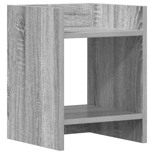 Стойка за растения с рафт Сиво Сонома 30 x 30 x 40 cm