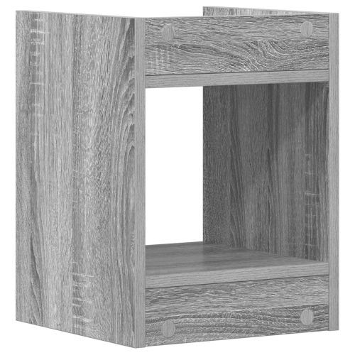 Стойка за растения с рафт Сиво Сонома 30 x 30 x 40 cm