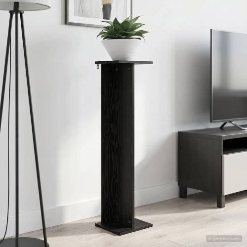 Стойка за растения Черен Дъб 25 x 25,5 x 100,5 см