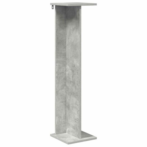 Стойка за растения Бетонно Сиво 25 x 25,5 x 100,5 см