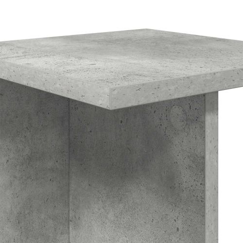 Стойка за растения Бетонно Сиво 25 x 25,5 x 100,5 см